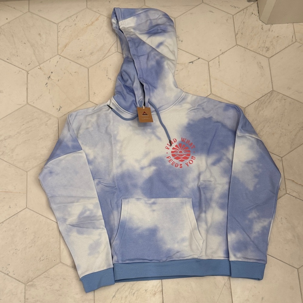 Passenger Blue and White Tie-Dye Hoodie